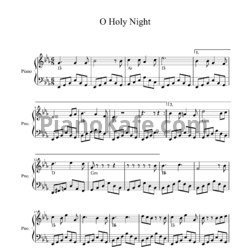 Ноты Adolphe Adam - O, holy night (Версия 2) - предпросмотр