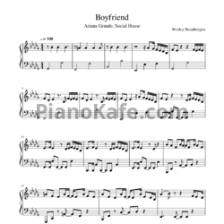 Ноты Ariana Grande, Social House - Boyfriend - предпросмотр