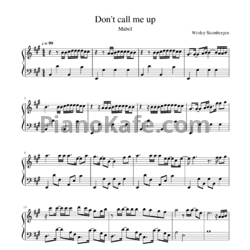 Ноты Mabel - Don't call me up