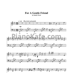 Ноты Sandy Owen -  For a gentle friend