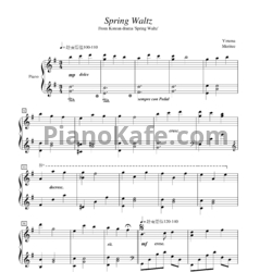 Ноты Yiruma - Spring waltz - предпросмотр