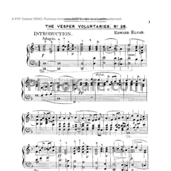 Ноты Эдуард Элгар - The vesper voluntaries №26 - предпросмотр