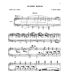 Ноты Камиль Сен-Санс - Опера "Этьен Марсель" - предпросмотр