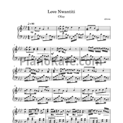 Ноты CKay - Love Nwantiti (Ah Ah Ah) - предпросмотр