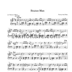Ноты Twenty One Pilots - Bounce man - предпросмотр