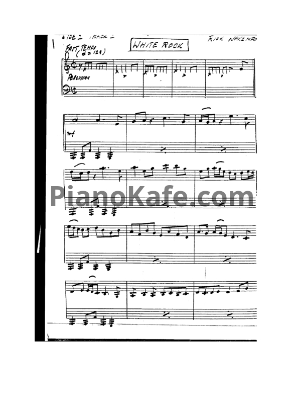 Ноты Rick Wakeman - White rock - PianoKafe.com