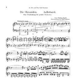 Ноты Ян Сибелиус - Симфоническая поэма "Океаниды" (Op. 73, клавир) - предпросмотр