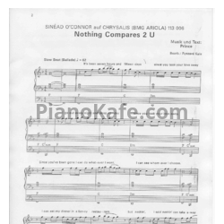 Ноты Sinead O'Connor - Nothing compares 2 U