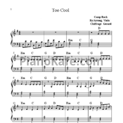 Ноты Meaghan Martin - Too cool (Версия 2) - предпросмотр