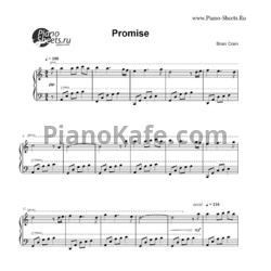 Ноты Brian Crain - Promise - предпросмотр
