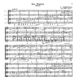 Ноты Д. Палестрина - Ave Regina (Мотет)