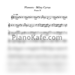 Ноты Miley Cyrus - Flowers (Версия 2) - предпросмотр