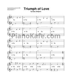 Ноты Isaac Shepard - Triumph of love - предпросмотр