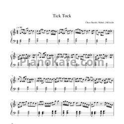 Ноты Clean Bandit and Mabel feat. 24kGoldn - Tick Tock - предпросмотр