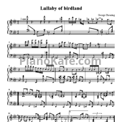 Ноты Дж. Ширинг - Lullabiy of birland - предпросмотр
