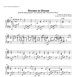 Ноты James Horner - Dreams to dream - предпросмотр