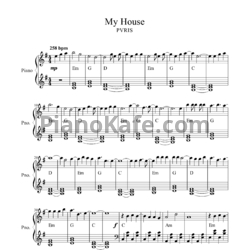 Ноты PVRIS - My house