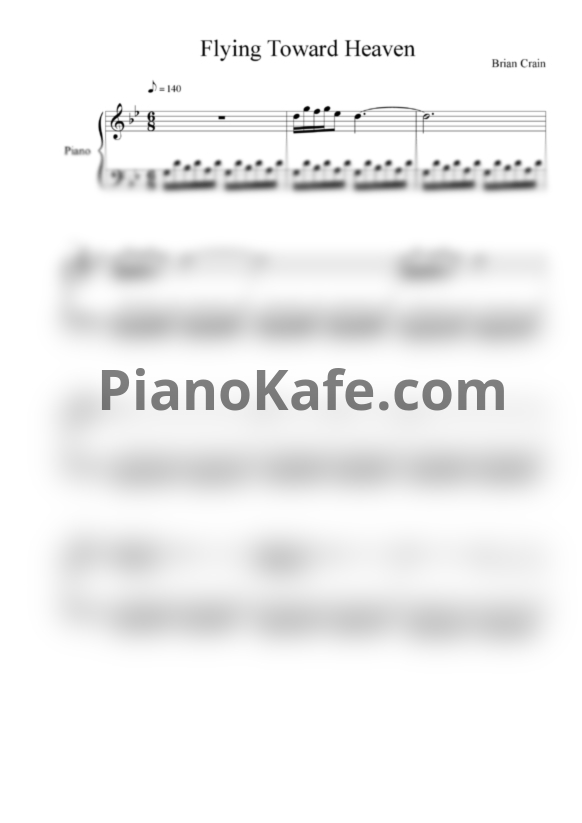Ноты Brian Crain - Flying toward heaven - PianoKafe.com