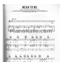 Ноты Billie Holiday - Mean to me - предпросмотр