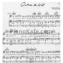 Ноты Pink Floyd - Outside the wall - предпросмотр