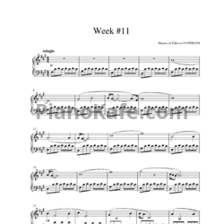 Ноты Fabrizio Paterlini - Week #11 - предпросмотр