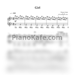 Ноты Wayne Gratz - Girl - предпросмотр