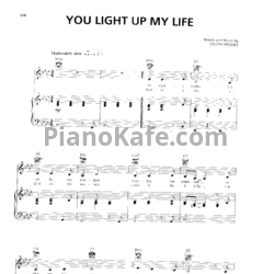 Ноты Joe Brooks - You light up my life