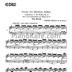 Ноты С. Геллер - 25 этюдов (Op 45) - предпросмотр