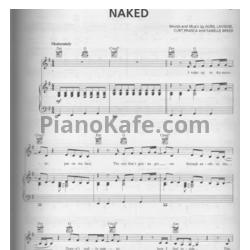 Ноты Avril Lavigne - Naked - предпросмотр