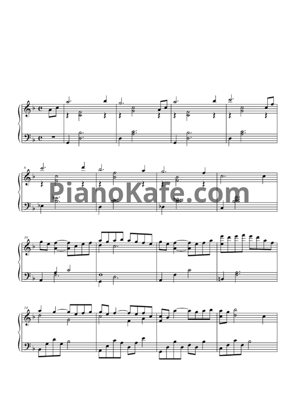 Ноты Yiruma - Sometimes someone - PianoKafe.com