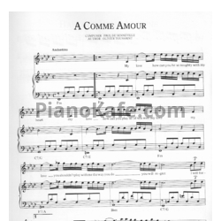 Ноты Richard Clayderman - A Ccomme amour