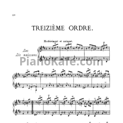 Ноты Франсуа Куперен - Treizieme ordre