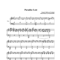 Ноты Hollywood Undead — Paradise lost - предпросмотр