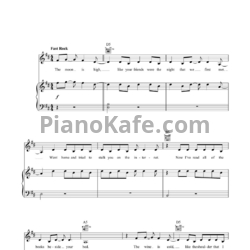 Ноты Taylor Swift - Paper rings - предпросмотр