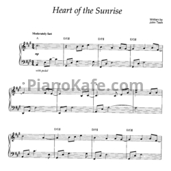 Ноты John Tesh - Heart of the sunrise - предпросмотр