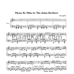 Ноты Jonas Brothers - Please Be Mine - предпросмотр