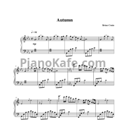 Ноты Brian Crain - Autumn - предпросмотр