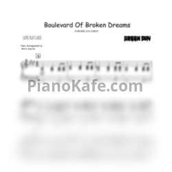 Ноты Green Day - Boulevard of broken dreams (SaprinaPiano cover) - предпросмотр