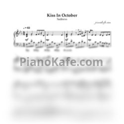 Ноты Sadness - Kiss in october (Piano cover) - предпросмотр