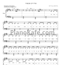 Ноты Britney Spears - Piece of Me - предпросмотр