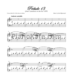Ноты Ketil Bjornstad - Prelude 13 - предпросмотр