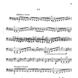 Ноты В. Блажевич - Этюд №61 - предпросмотр
