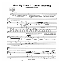 Ноты Jimi Hendrix - Hear my train a comin' (Electric) - предпросмотр
