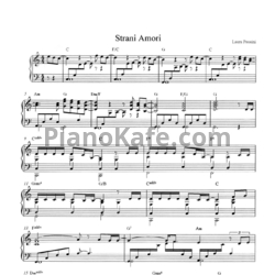 Ноты Laura Pausini - Strani amori (1)