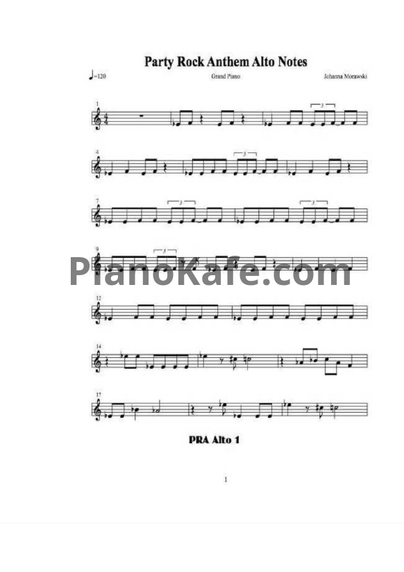 Ноты LMFAO - Party rock anthem - PianoKafe.com
