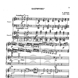 Ноты Франсис Пуленк - Каприччо (для двух фортепиано) - предпросмотр