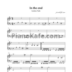 Ноты Linkin Park - In the end - предпросмотр