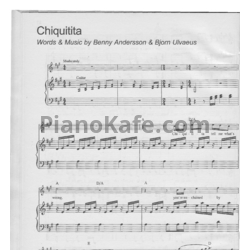 Ноты Abba - Chiquitita (Версия 2) - предпросмотр