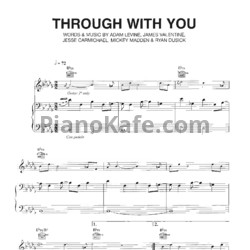 Ноты Maroon 5 - Through with you - предпросмотр