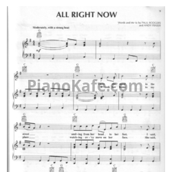 Ноты Free - All right now